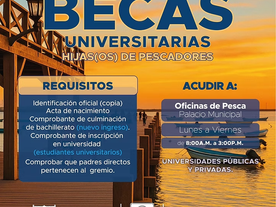 Inicia registro para entrega de apoyos a hijos universitarios y esposas de pescadores