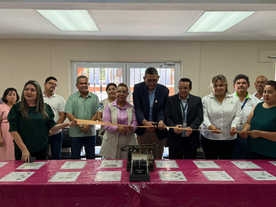 Inaugura alcalde Luis Fuentes Aguilar exposición filatélica “Arquitecturas Religiosas”