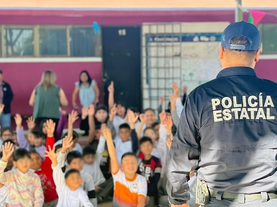 Más de 45 mil niñas y niños se unen al programa “Promotores por la Paz” de la Policía Estatal durante 2025