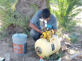 Rehabilitan instalaciones para suministro de agua en Centro de Salud del Poblado Morelos