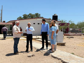 Recorre alcalde Luis Fuentes instituciones educativas de Empalme para gestionar mejoras