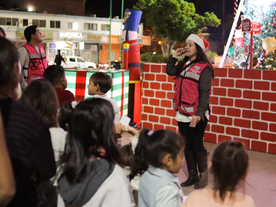 Realiza DIF Guaymas ruta navideña con niñas y niños de Ocotillo