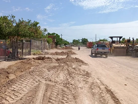 Más obras en Empalme, inicia pavimentación y modernización de avenida Primero de Mayo