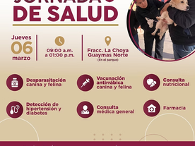Llevarán Jornada de Salud al fraccionamiento La Choya en Guaymas Norte