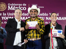 Gobernador Durazo y Presidenta Sheinbaum inauguran Universidad del Pueblo Yaqui y becan a todos sus alumnos