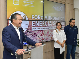 Anuncia Toño Astiazarán el Tercer Foro Mundial de Energía con la conferencia de la ex primera ministra de Finlandia