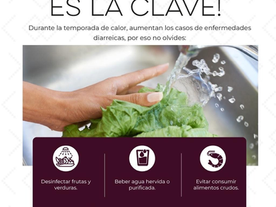 Recomienda Gobierno de Sonora reforzar cuidados para evitar enfermedades diarreicas durante el calor extremo