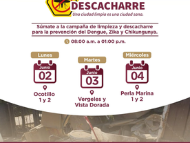 Ayuntamiento de Guaymas invita a la Jornada de Descacharre