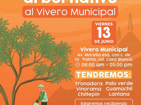 Donará Vivero Municipal más arbolitos nativos este viernes 13