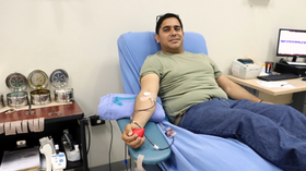 Tadeo dona sangre porque sabe que ayudar puede salvar vidas