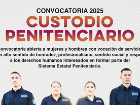 Anuncia Gobierno de Sonora convocatoria para custodio penitenciario: Seguridad Pública