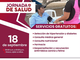 Tendrá comunidad de La Misa Jornada de Salud
