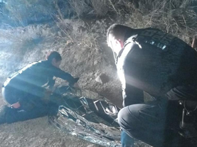 Salva vida Policia Estatal de adulto mayor que presentaba problemas de salud en Caborca