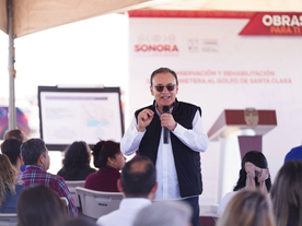 Inicia Gobernador Durazo obras de infraestructura vial e hídricas con inversión de 113.5 mdp