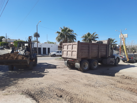 Avanzan trabajos de pavimentación en calle 14, segunda etapa, en la colonia Libertad