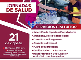 Recibirá sector Yucatán Jornada de Salud este jueves