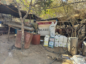 Marina localiza laboratorio clandestino en el poblado de “Taymuco” del municipio de Álamos, Sonora