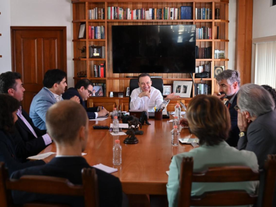Potencia Gobernador Durazo proyectos estratégicos del Plan Sonora con directivos del Banco Mundial y Puerto de Amberes