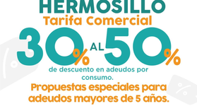 Continúa Agua de Hermosillo Programa de Regularización en vacaciones con tres Jornadas de Descuentos