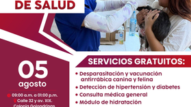 Invita Ayuntamiento de Guaymas a la Jornada de salud en las Golondrinas