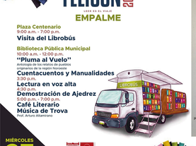 Ayuntamiento de Empalme invita a la Feria del Libro Sonora (FELISON)