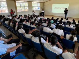 Orienta Seguridad Pública a niñez y juventud de Moctezuma sobre prevención de violencias