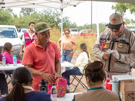 Ofrece Gobierno de Sonora atención médica y bienestar a familias de Estación Oroz tras el paso de la depresión tropical “Raymond”