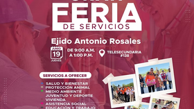 Llevará Ayuntamiento de Empalme la Gran Feria de Servicios al Antonio Rosales