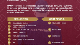 Anuncia Gobierno de Sonora convocatoria para Guía Técnico en ITAMA