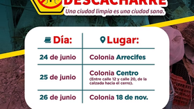 Tendrán colonias Arrecifes, Centro y 18 de noviembre jornada de descacharre