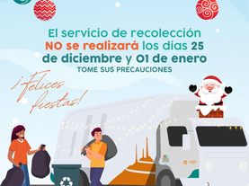 Anuncia Ayuntamiento de Hermosillo que suspenderá servicio de recolección los días 25 de diciembre y 1 de enero
