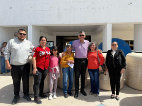 Entregan tinacos y cisternas a familias empalmenses a través de Mariana Trinitaria