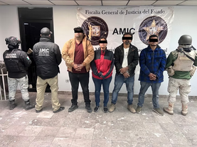 Cumplimenta FGJES órdenes de aprehensión contra 6 personas detenidas con arsenal en San Luis Río Colorado