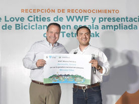 Recibe Toño Astiazarán reconocimiento We Love Cities 2024, de WWF (World Wide Fund for Nature) por acciones a favor del medio ambiente