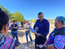 Arranca construcción del parque público en el ejido 'Úrsulo Galván', cumple alcalde Luis Fuentes