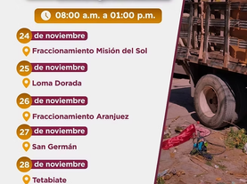 Invita el Ayuntamiento de Guaymas a participar en Jornada de descacharre