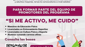 Llaman a integrarse al programa ‘Si me activo, me cuido’; inscripciones continúan abiertas