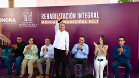 Rescate del Mercado Municipal es una realidad; Gobernador Durazo entrega instalaciones renovadas a locatarios