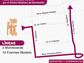 Gobierno de Sonora informa ajustes temporales en líneas de transporte urbano