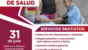 Llevará el Ayuntamiento de Guaymas Jornada de salud a sector Las Acacias
