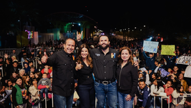 Reconocen Toño Astiazarán y Patty Ruibal a Carín León por apoyo a Misión Solar 2025