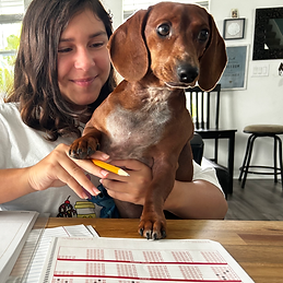 Carmen and her dog Trooper