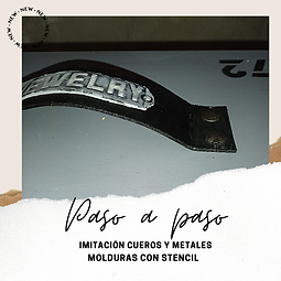 Imitación cuero y metal