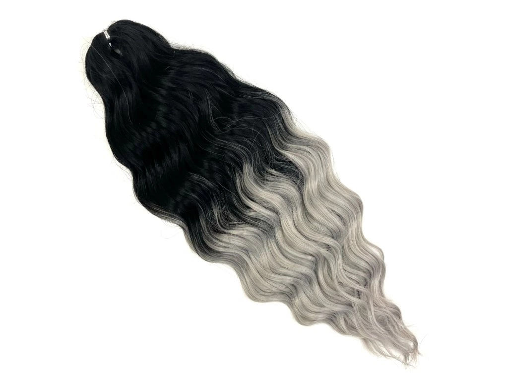 ANNA 24" 300g Loose Wave Grey Ends Colours