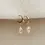 Thumbnail: Baroque Pearl Hoop Earrings