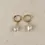 Thumbnail: Baroque Pearl Hoop Earrings