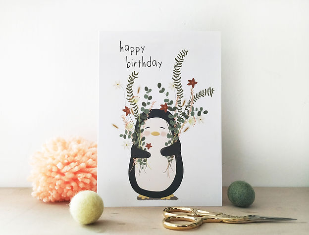 Penguin Birthday Card