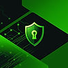 i want you to create a background image for a information security services which protects