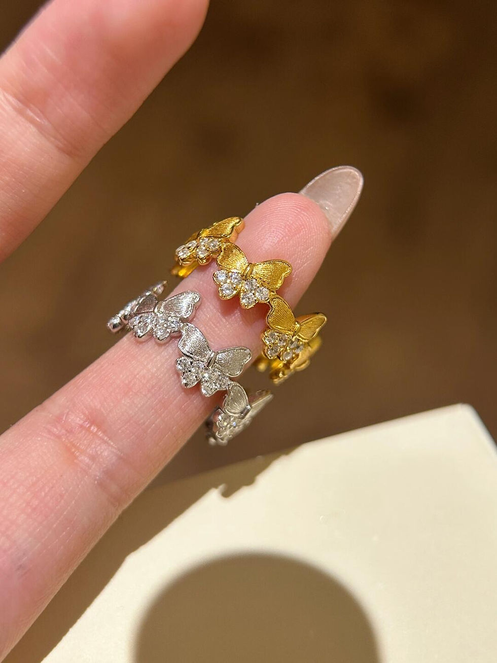 Thumbnail: Butterfly Kiss Ring