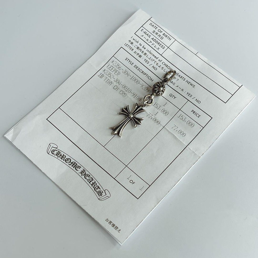CHROME HEARTS クロムハーツ（原本無） TINY CH CROSS しがない